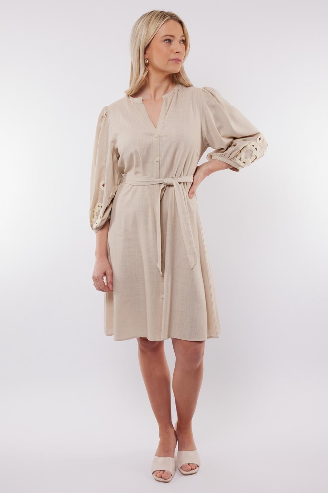 LISSABON DRESS 25ZFBC06 014 SAND